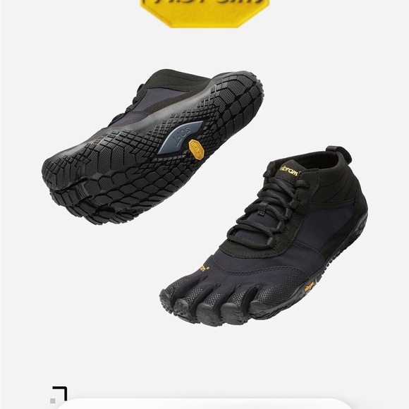 Vibram Fivefingers V-Trek Insulated Black Men's EU 38 US 7.5-8 #L2 - Picture 3 of 9